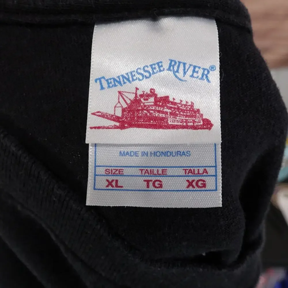 VINTAGE GRIM REAPER TENNESSEE RIVER GOTH 00s Y2K TSHIRT SIZE XL - Picture 7 of 7